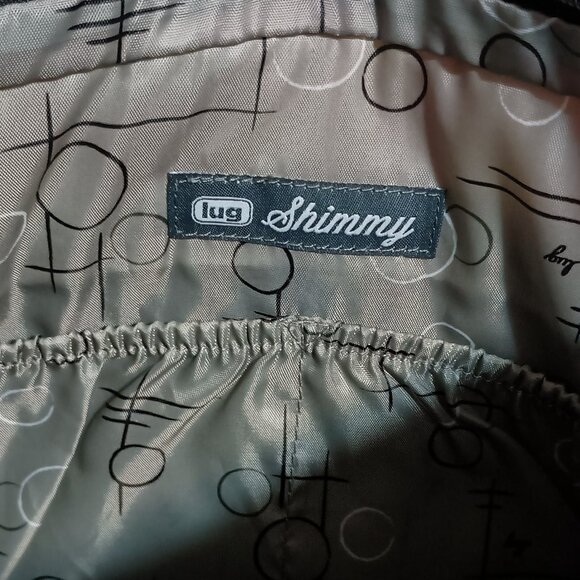 Lug Shimmy Crossbody Shoulder Bag Purse Red White Polka Dots Multiple Pockets - Picture 8 of 16